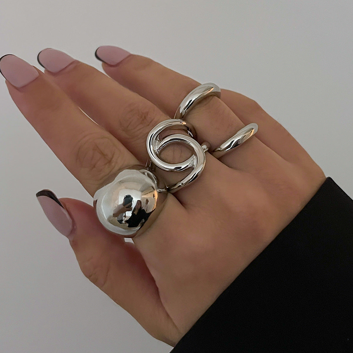 Wholesale Baroque Thread Exaggerated Open Ring